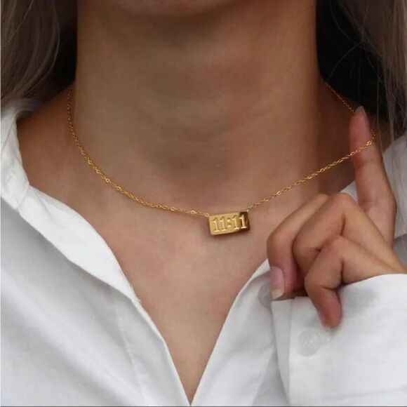 ⭐️ NEW 11:11 Spiritual Chain Necklace Silver or Gold Necklaces - Picture 3 of 10